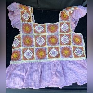 Entro Multicolor Crochet Top